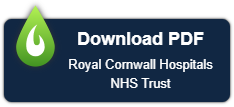 Image - Example of a Nomad popup, displaying the words "Download PDF, Royal Cornwall Hospitals NHS Trust"
